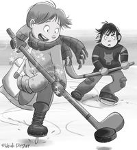 Der Schneeti, Hockeyspiel